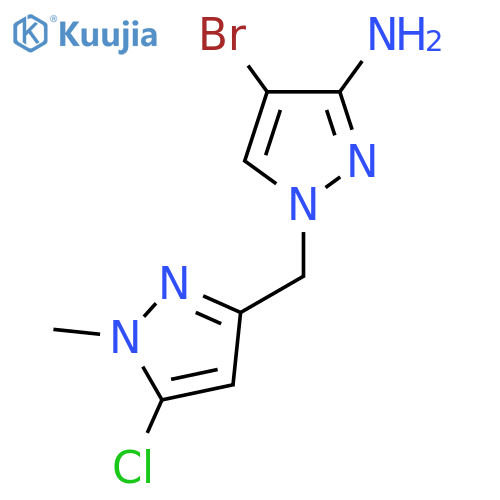 4-bromo-1-(5-chloro-1-methyl-1H-pyrazol-3-yl)methyl-1H-pyrazol-3-amine structure