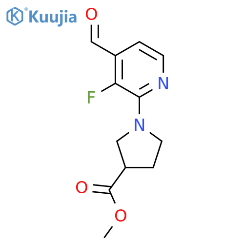 Methyl 1-(3-fluoro-4-formylpyridin-2-yl)pyrrolidine-3-carboxylate structure