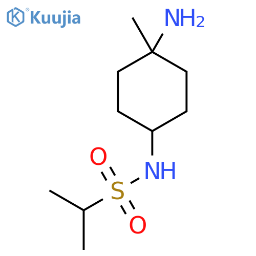 N-(4-amino-4-methylcyclohexyl)propane-2-sulfonamide structure