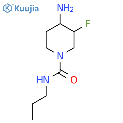 1-Piperidinecarboxamide, 4-amino-3-fluoro-N-propyl- structure
