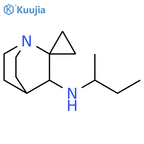 Spiro[1-azabicyclo[2.2.2]octane-2,1'-cyclopropan]-3-amine, N-(1-methylpropyl)- structure