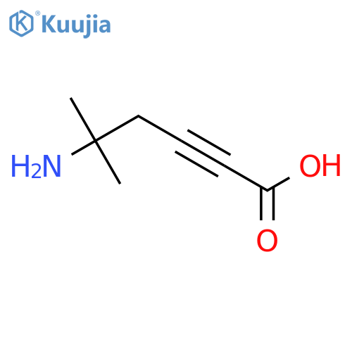5-Amino-5-methylhex-2-ynoic acid structure