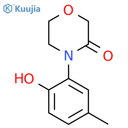 4-(2-hydroxy-5-methylphenyl)morpholin-3-one structure