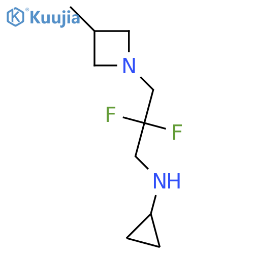 1-Azetidinepropanamine, N-cyclopropyl-β,β-difluoro-3-methyl- structure