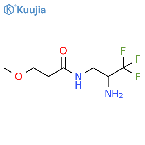 Propanamide, N-(2-amino-3,3,3-trifluoropropyl)-3-methoxy- structure