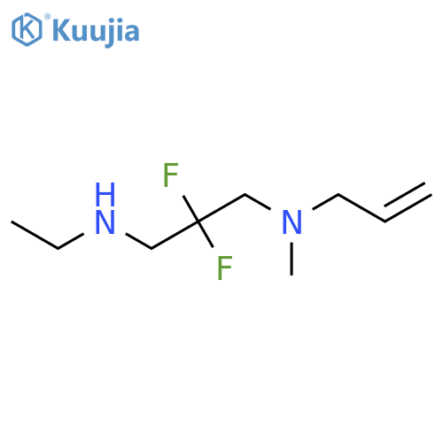 N-ethyl-2,2-difluoro-N'-methyl-N'-prop-2-enylpropane-1,3-diamine structure