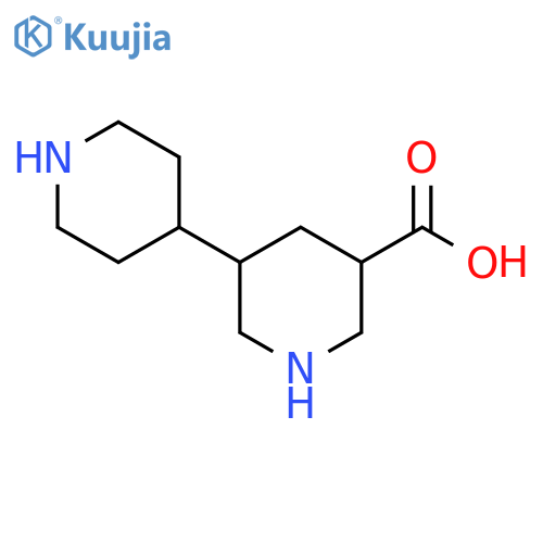 5-(Piperidin-4-yl)piperidine-3-carboxylic acid structure