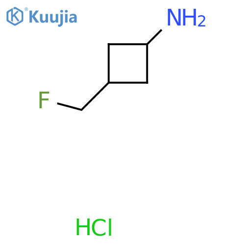 3-(fluoromethyl)cyclobutanamine;hydrochloride structure