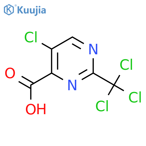 5-Chloro-2-(trichloromethyl)pyrimidine-4-carboxylic acid structure