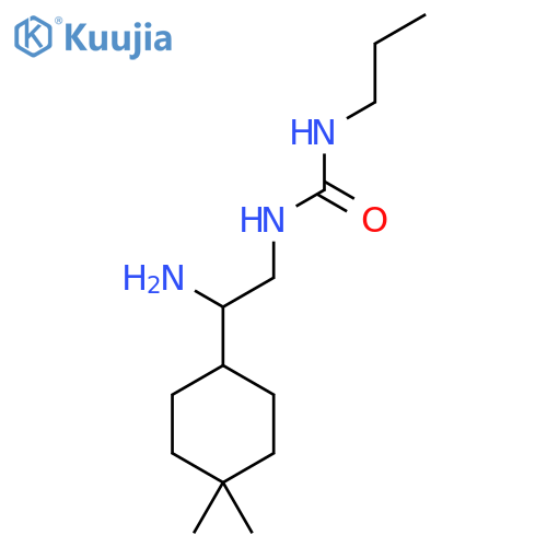 1-2-amino-2-(4,4-dimethylcyclohexyl)ethyl-3-propylurea structure