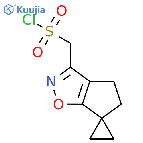 {4,5-dihydrospirocyclopentad1,2oxazole-6,1'-cyclopropane-3-yl}methanesulfonyl chloride structure