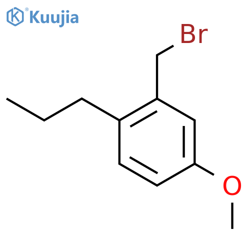2-(bromomethyl)-4-methoxy-1-propylbenzene structure