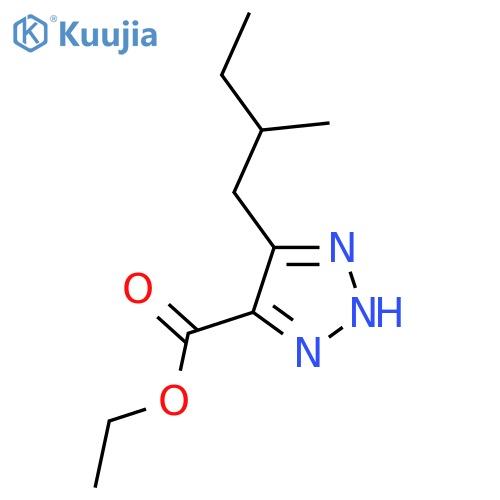 ethyl 5-(2-methylbutyl)-1H-1,2,3-triazole-4-carboxylate structure
