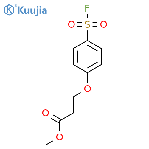 Methyl 3-[4-(fluorosulfonyl)phenoxy]propanoate structure