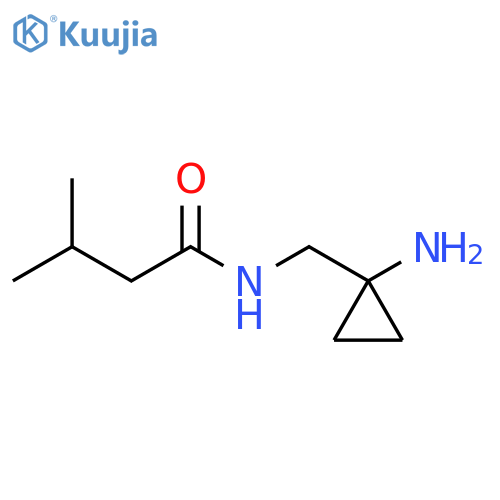 Butanamide, N-[(1-aminocyclopropyl)methyl]-3-methyl- structure
