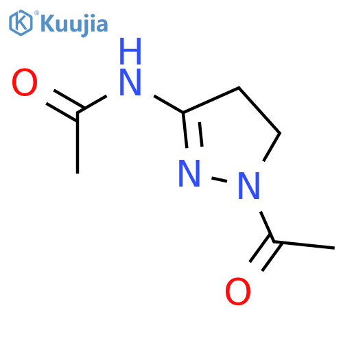 Acetamide, N-(1-acetyl-4,5-dihydro-1H-pyrazol-3-yl)- structure