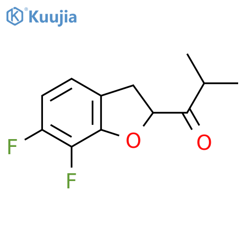 1-(6,7-Difluoro-2,3-dihydro-1-benzofuran-2-yl)-2-methylpropan-1-one structure