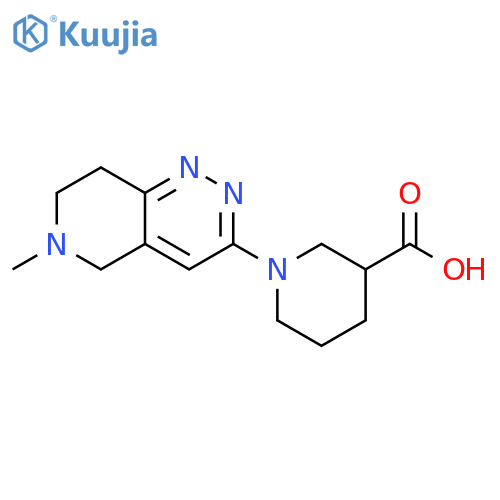 3-Piperidinecarboxylic acid, 1-(5,6,7,8-tetrahydro-6-methylpyrido[4,3-c]pyridazin-3-yl)- structure