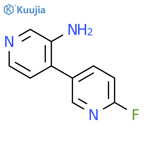 [3,4'-Bipyridin]-3'-amine, 6-fluoro- structure