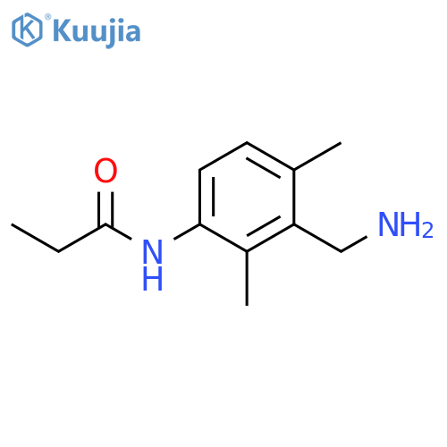 Propanamide, N-[3-(aminomethyl)-2,4-dimethylphenyl]- structure