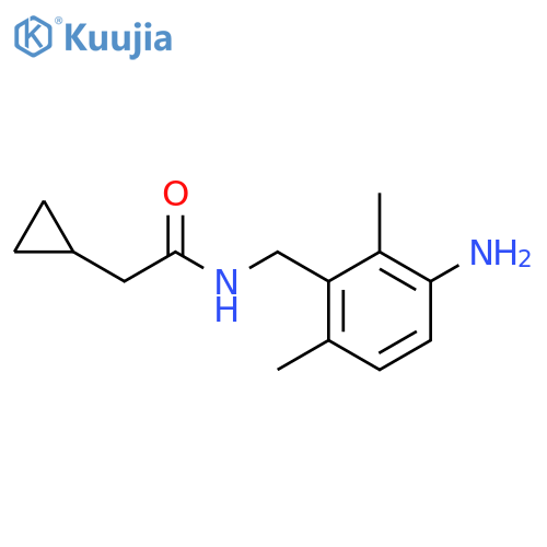 Cyclopropaneacetamide, N-[(3-amino-2,6-dimethylphenyl)methyl]- structure