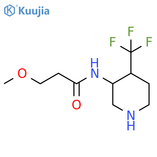 Propanamide, 3-methoxy-N-[4-(trifluoromethyl)-3-piperidinyl]- structure