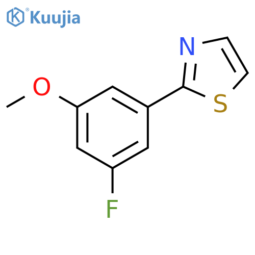 Thiazole, 2-(3-fluoro-5-methoxyphenyl)- structure