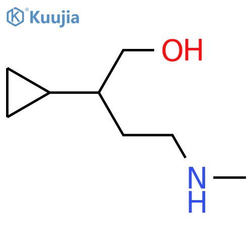 2-Cyclopropyl-4-(methylamino)butan-1-ol structure