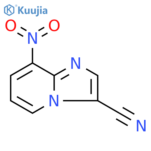 8-nitroimidazo[1,2-a]pyridine-3-carbonitrile structure