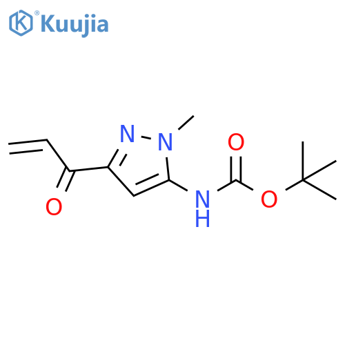 Carbamic acid, N-[1-methyl-3-(1-oxo-2-propen-1-yl)-1H-pyrazol-5-yl]-, 1,1-dimethylethyl ester structure