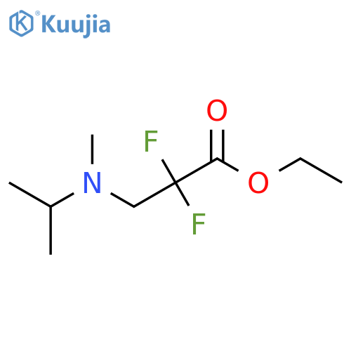 Ethyl 2,2-difluoro-3-[methyl(propan-2-yl)amino]propanoate structure