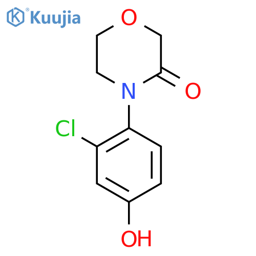 4-(2-Chloro-4-hydroxyphenyl)morpholin-3-one structure