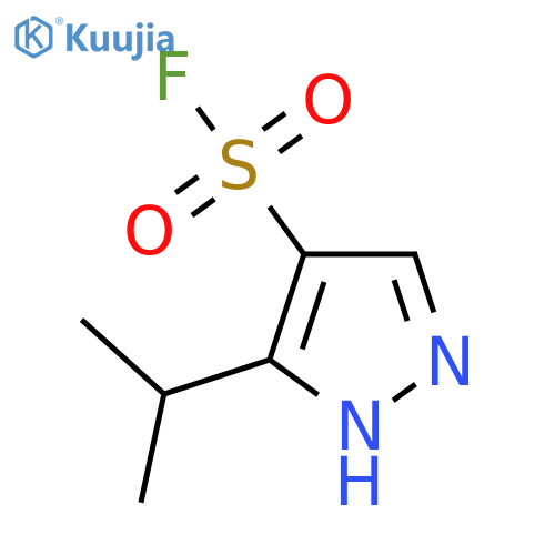 3-(propan-2-yl)-1H-pyrazole-4-sulfonyl fluoride structure