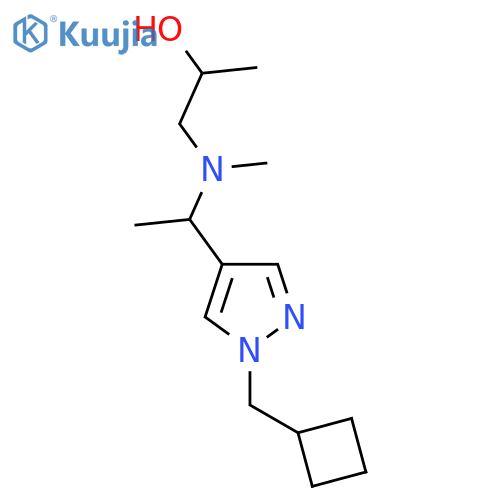 2-Propanol, 1-[[1-[1-(cyclobutylmethyl)-1H-pyrazol-4-yl]ethyl]methylamino]- structure