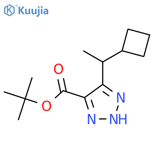 tert-butyl 5-(1-cyclobutylethyl)-1H-1,2,3-triazole-4-carboxylate structure