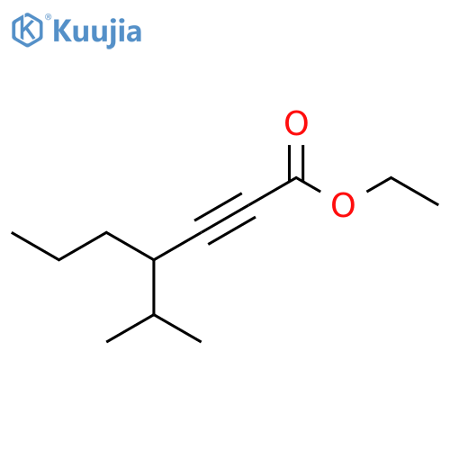 2-Heptynoic acid, 4-(1-methylethyl)-, ethyl ester structure
