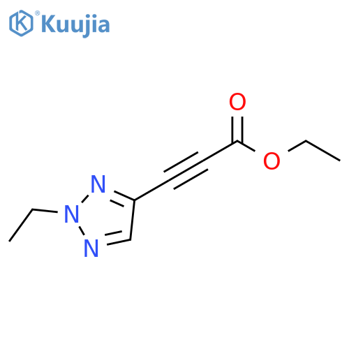 2-Propynoic acid, 3-(2-ethyl-2H-1,2,3-triazol-4-yl)-, ethyl ester structure