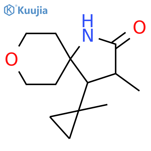 8-Oxa-1-azaspiro[4.5]decan-2-one, 3-methyl-4-(1-methylcyclopropyl)- structure