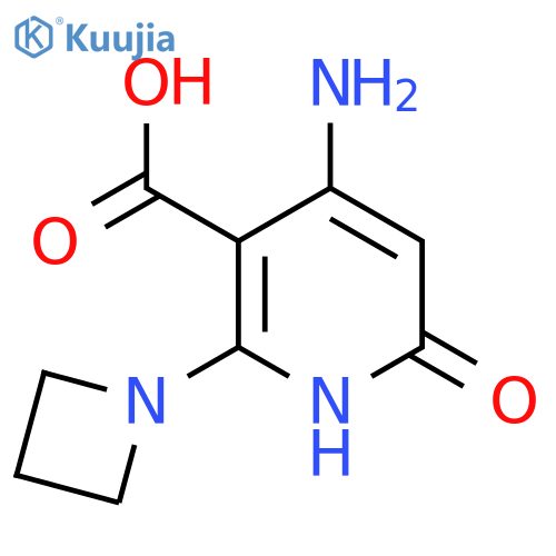 4-Amino-2-(azetidin-1-yl)-6-oxo-1,6-dihydropyridine-3-carboxylic acid structure