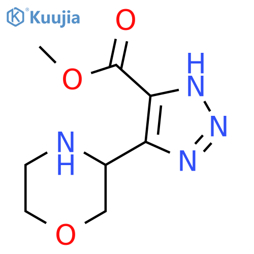 1H-1,2,3-Triazole-5-carboxylic acid, 4-(3-morpholinyl)-, methyl ester structure