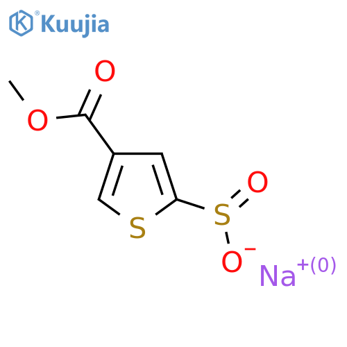 Sodium 4-(methoxycarbonyl)thiophene-2-sulfinate structure