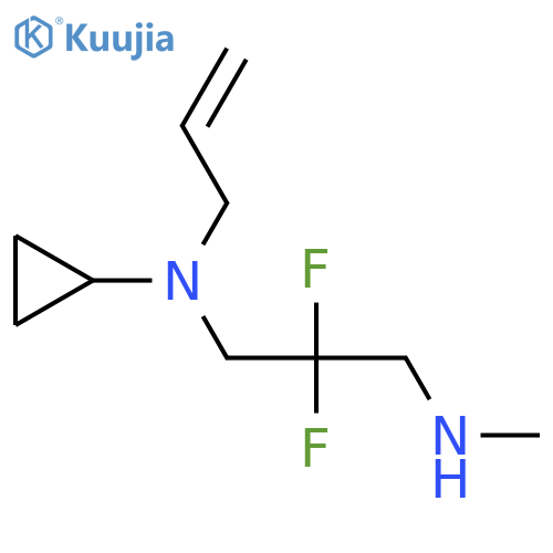 N-cyclopropyl-2,2-difluoro-N'-methyl-N-prop-2-enylpropane-1,3-diamine structure