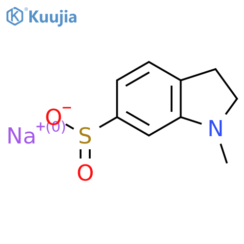 sodium 1-methyl-2,3-dihydro-1H-indole-6-sulfinate structure