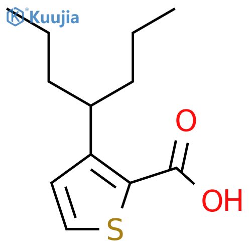 3-(Heptan-4-yl)thiophene-2-carboxylic acid structure