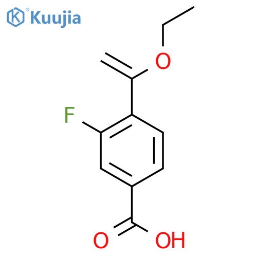 4-(1-Ethoxyethenyl)-3-fluorobenzoic acid structure