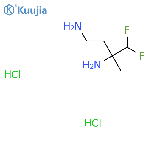 4,4-Difluoro-3-methylbutane-1,3-diamine dihydrochloride structure