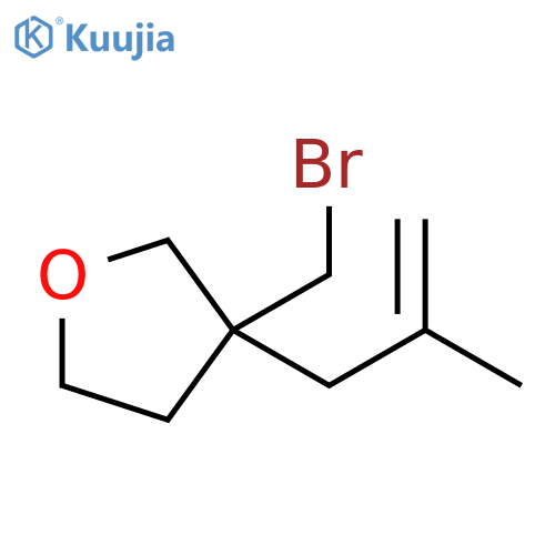 Furan, 3-(bromomethyl)tetrahydro-3-(2-methyl-2-propen-1-yl)- structure