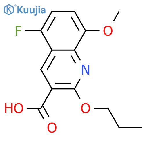 5-Fluoro-8-methoxy-2-propoxyquinoline-3-carboxylic acid structure