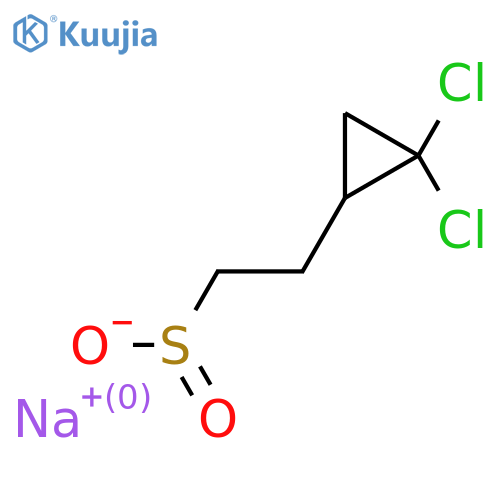 Sodium 2-(2,2-dichlorocyclopropyl)ethane-1-sulfinate structure