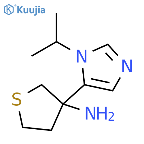 3-Thiophenamine, tetrahydro-3-[1-(1-methylethyl)-1H-imidazol-5-yl]- structure
